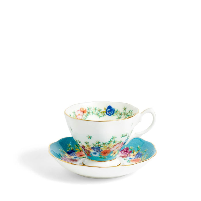 100 Years Teacup Saucer Plate, 3 Piece Set, Florence 1940