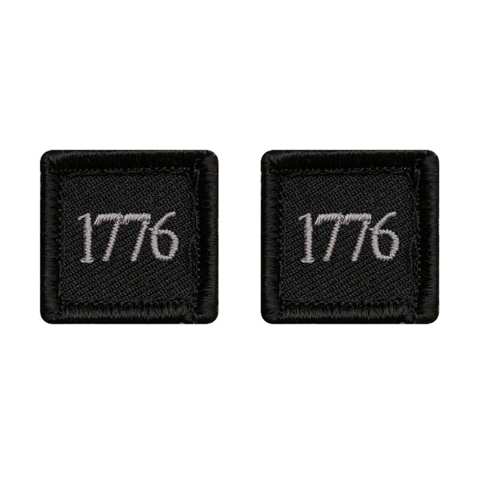 1776 Patch Bundle (Embroidered Hook) (2pc/Black)