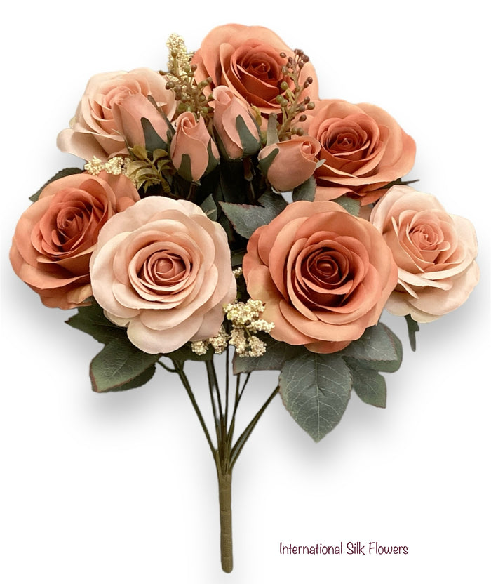 18.5'' Rose/Rose Bud/ Heather Bush ( 23653-RU/COM ) TY1305