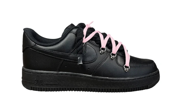 Nike Air force 1 Double Rope Laces Black Pink NIKE Air Force 1