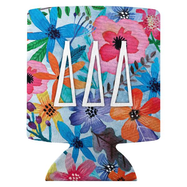 Delta Delta Delta Floral Coozie - CLEARANCE