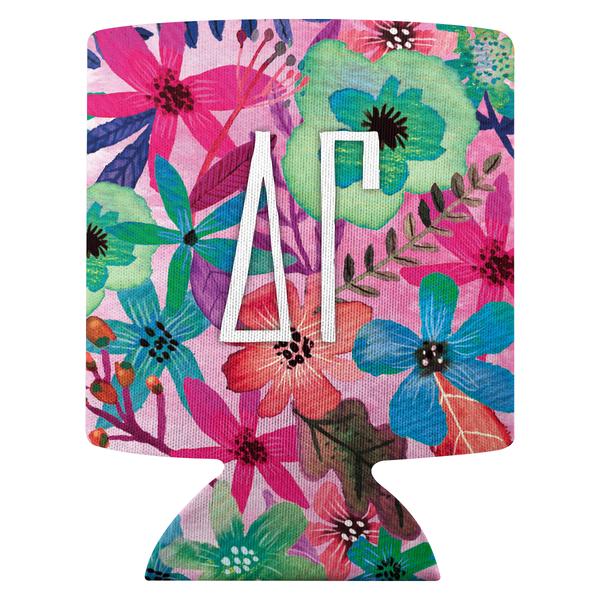 Delta Gamma Floral Coozie - CLEARANCE