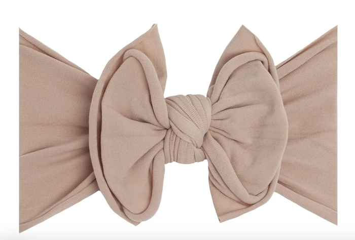 Fab Blush Soft Nylon Bow Headband