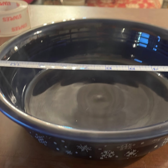 Fiesta Large 2qt. Serving Bowl with Snowflake Decal (Betty Crocker Exclusive)
