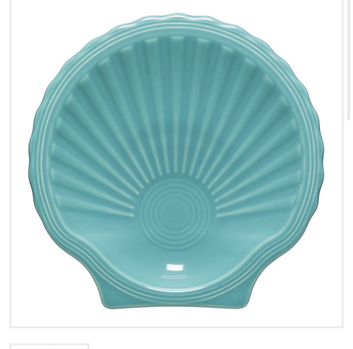 Fiesta Shell Plate in Turquoise - Coastal Collection