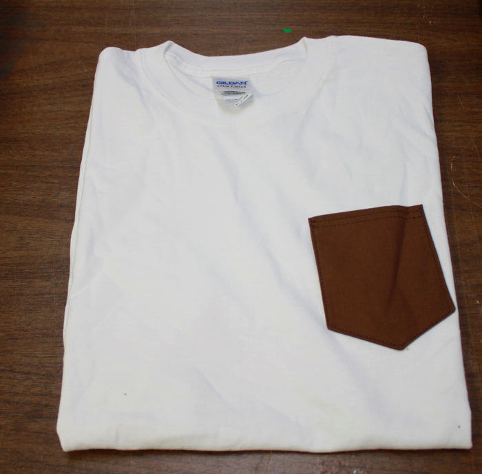 Lambda Theta Phi Plain White Pocket Tee- Discontinued