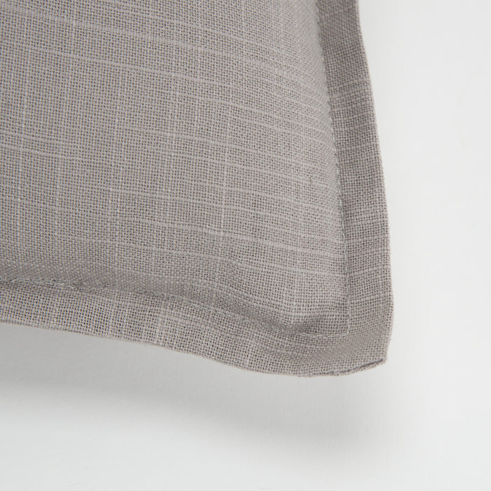 LINDAHL GRAY SOLID URBAN FARMHOUSE THROW PILLOW