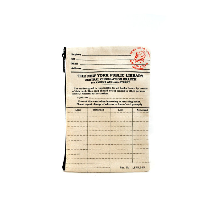 NYPL Library Card Pouch - The New York Public Library Shop