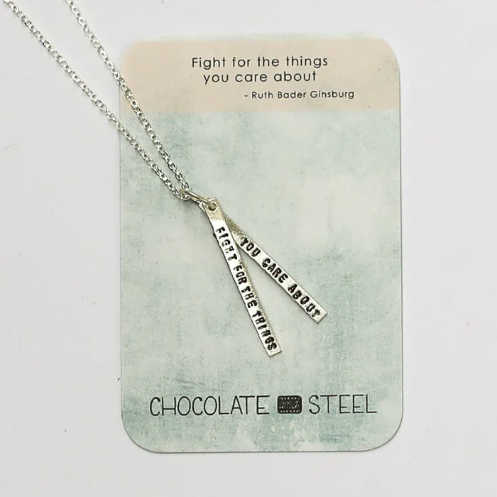 Ruth Bader Ginsburg Quote Necklace - The New York Public Library Shop
