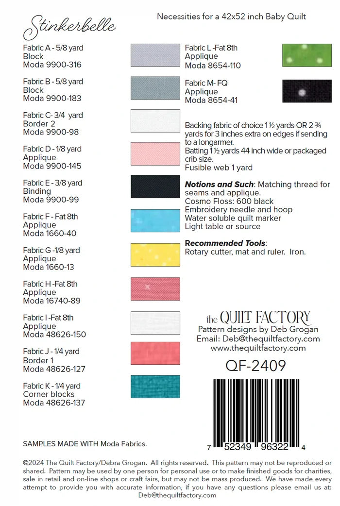 Stinkerbelle Quilt Pattern - The Quilt Factory