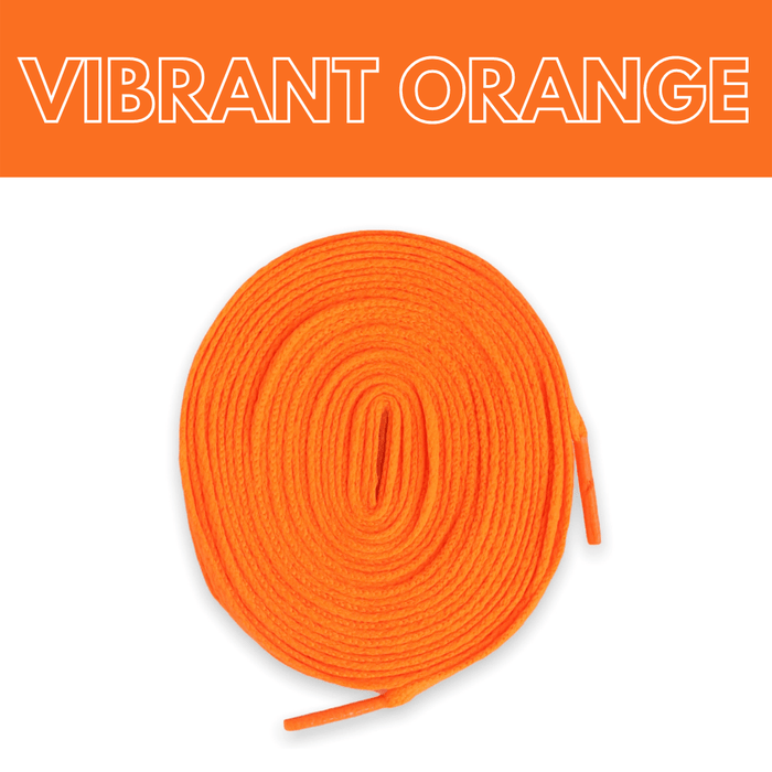Flat Thin - Jordan 1 Laces Basics Flat Thin - Vibrant Orange