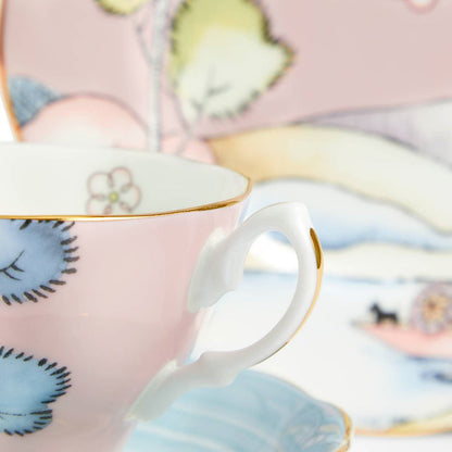 100 Years Teacup Saucer Plate, 3 Piece Set, Enchantment 1930