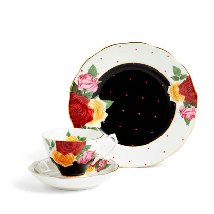 100 Years Teacup Saucer Plate, 3 Piece Set, Jazz 1960