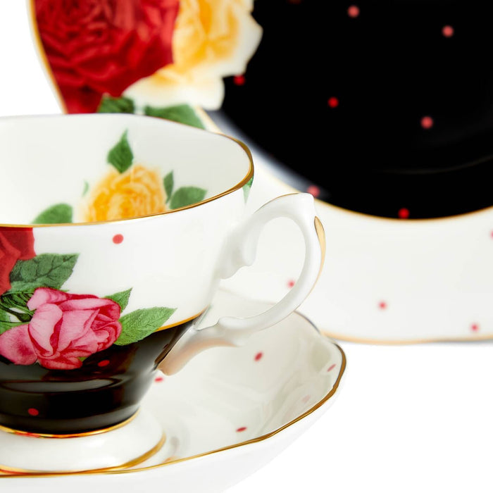 100 Years Teacup Saucer Plate, 3 Piece Set, Jazz 1960