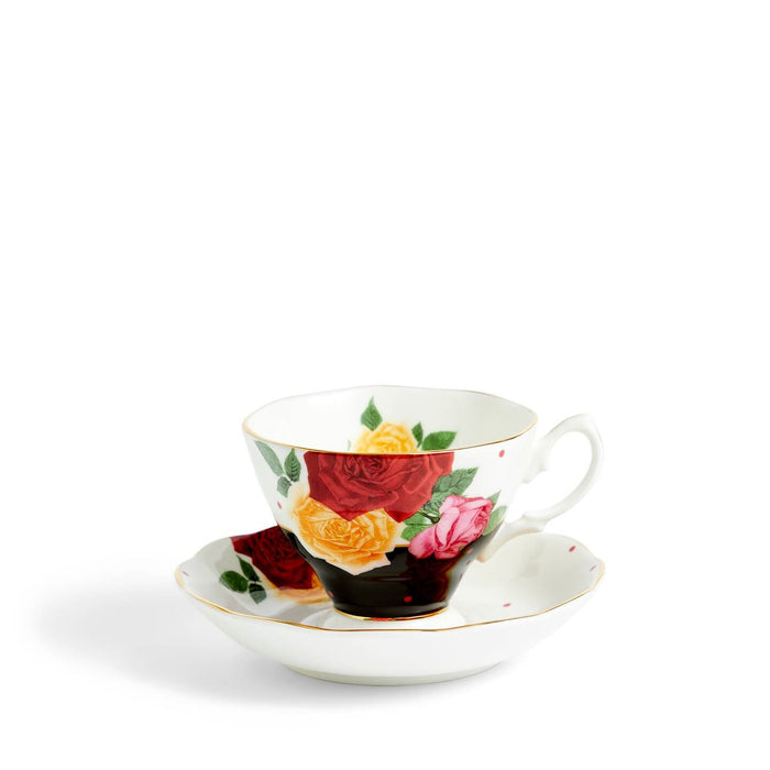 100 Years Teacup Saucer Plate, 3 Piece Set, Jazz 1960
