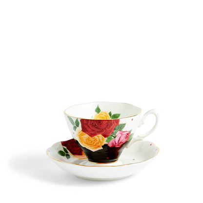 100 Years Teacup Saucer Plate, 3 Piece Set, Jazz 1960