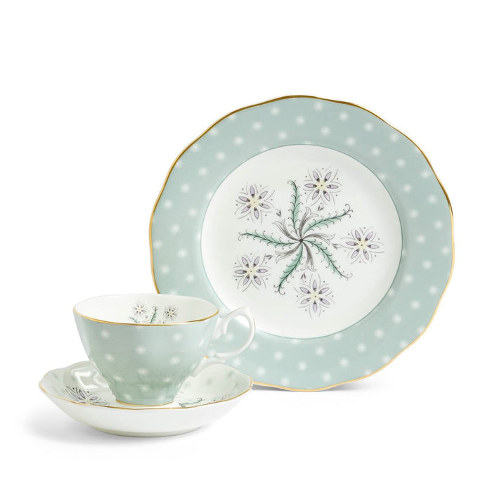 100 Years Teacup Saucer Plate, 3 Piece Set, Jubilee 1950