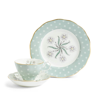 100 Years Teacup Saucer Plate, 3 Piece Set, Jubilee 1950