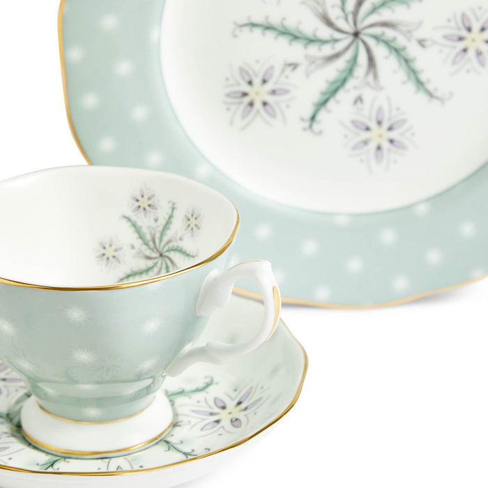 100 Years Teacup Saucer Plate, 3 Piece Set, Jubilee 1950