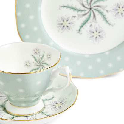 100 Years Teacup Saucer Plate, 3 Piece Set, Jubilee 1950