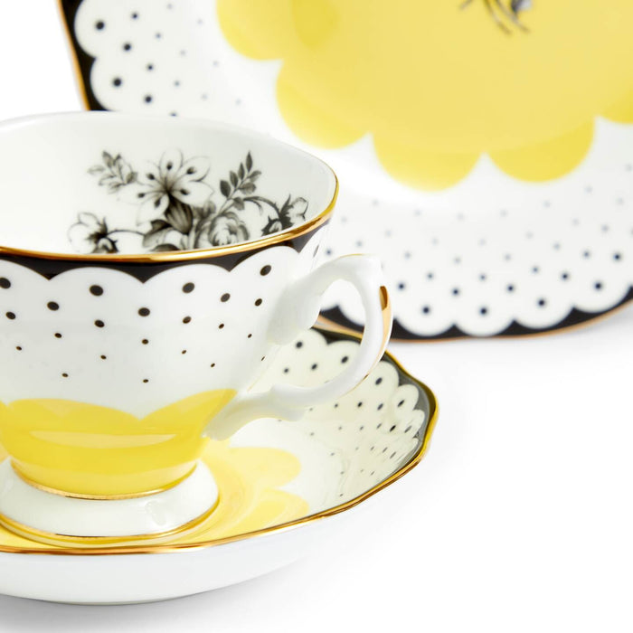 100 Years Teacup, Saucer, Plate , 3 Piece Set, Wanda 1920
