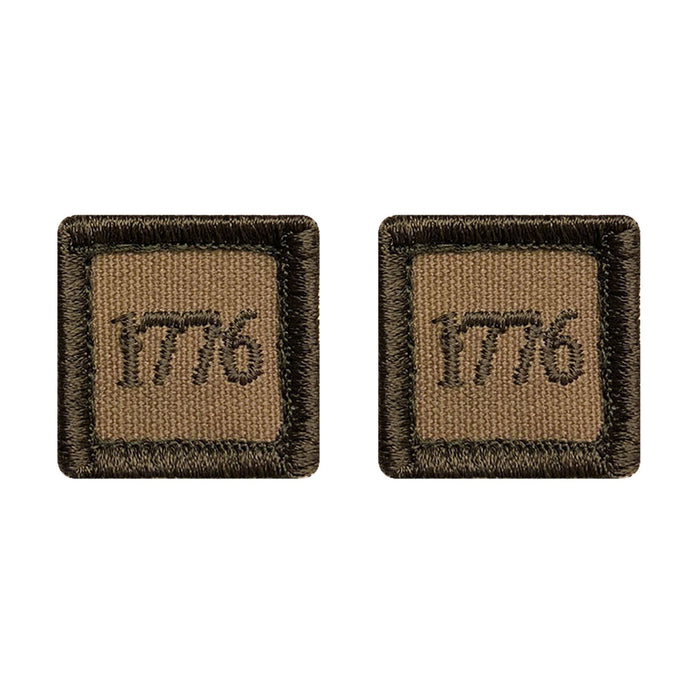 1776 Patch Bundle (Embroidered Hook) (2pc/Tan)