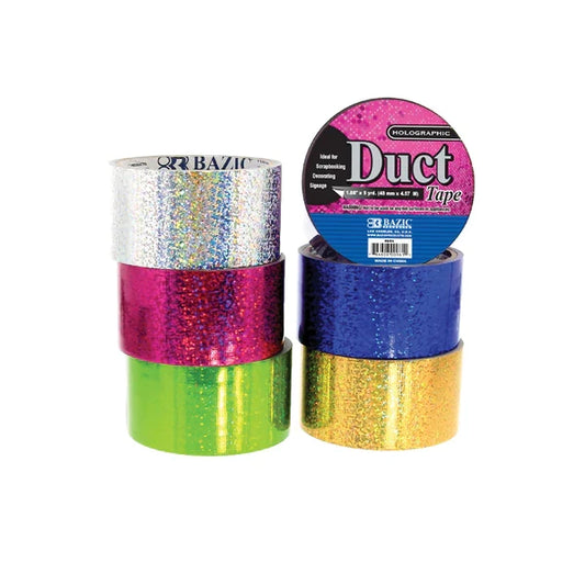 1.88" X 5 Yards Holographic Duct Tape Sold in 36 Units