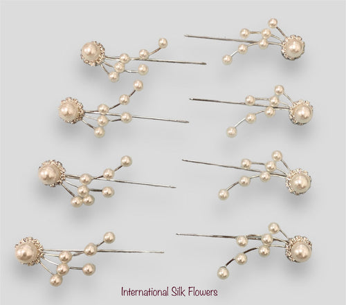2'' Rhinestone Pearl Pin ( 4868-White )