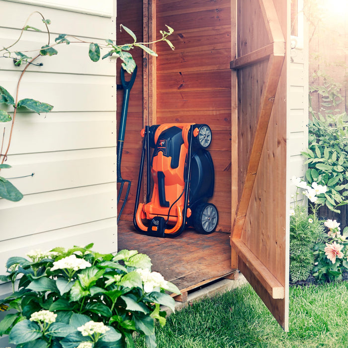 24V Cordless Lawn Mower with Battery, Fast Charger & Rear Roller