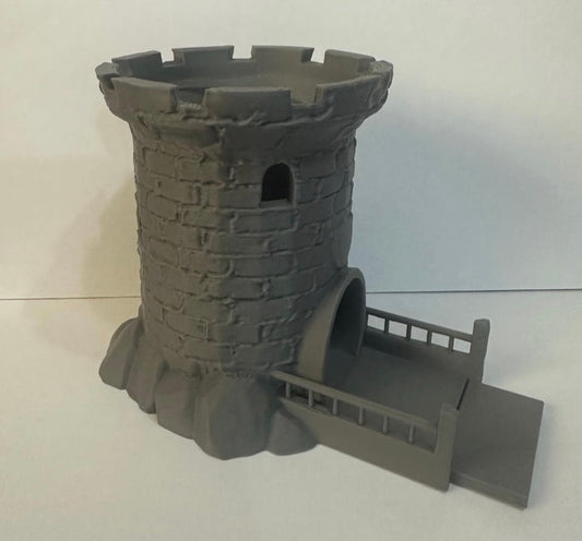 3D Printed Castle Dice Tower – Fantasy Dice Roller for Tabletop RPGs