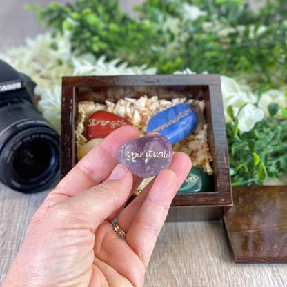 7 Chakra Stones in a Handmade Wooden Box Set, Engraved #5255 by Brazil Gems - Brazil GemsBrazil Gems7 Chakra Stones in a Handmade Wooden Box Set, Engraved #5255 by Brazil GemsChakra Stone Sets5255CHAK