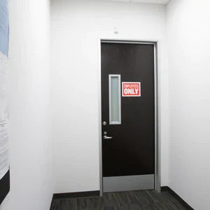 9" X 12" Employees Only Sign Sold in 24 Units