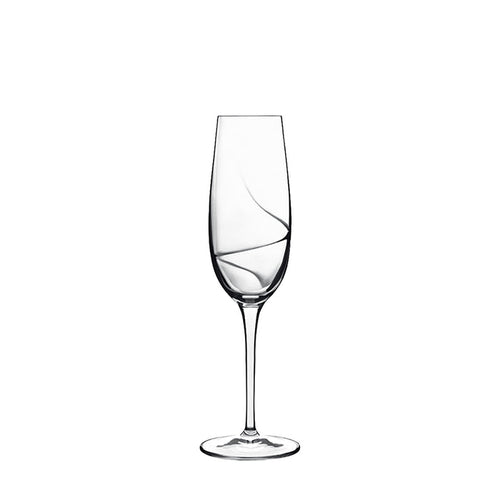 Italian Premium Champagne Glasses | 8oz | Aero | Set of 6 - Luigi Bormioli USA