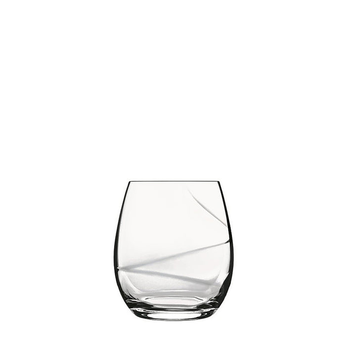 Italian Premium Stemless Wine Glasses |  13.5oz | Aero | Set of 6 - Luigi Bormioli USA