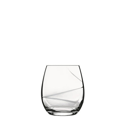 Italian Premium Stemless Wine Glasses |  13.5oz | Aero | Set of 6 - Luigi Bormioli USA