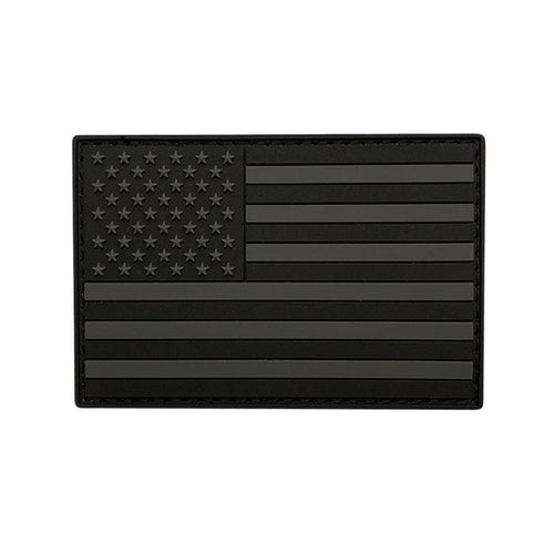 Usa American Flag Black and Grey Tactical Morale Patch