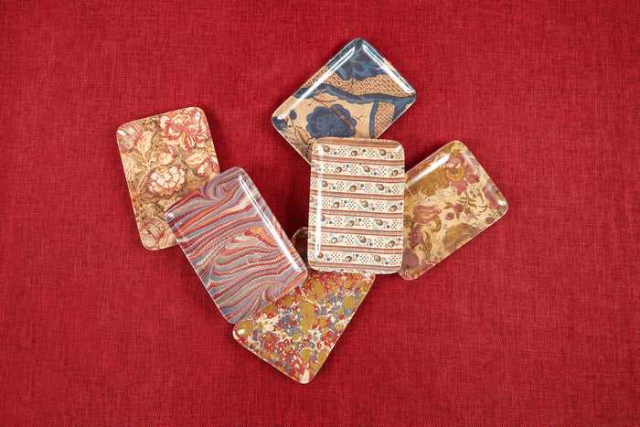 Antique Wallpaper Valet Trays, Asst