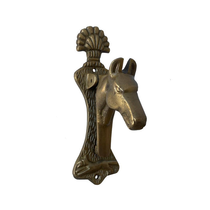 Antiqued Brass Horse Head Door Knocker Vintage Home Accents