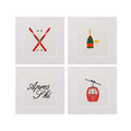 Apres ski Embroidered Napkin set
