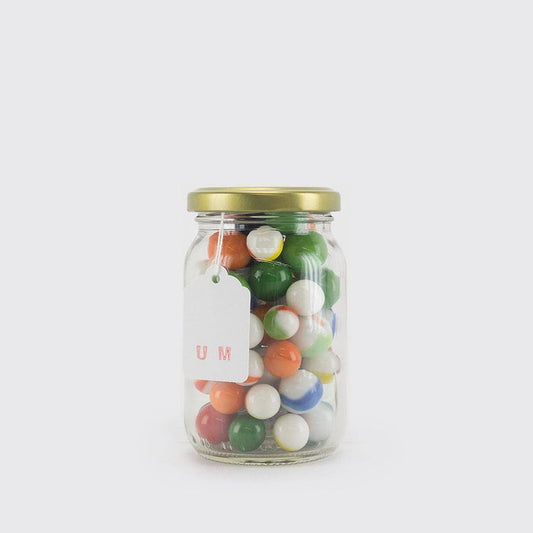 ASSORTED MARBLE JAR / PERICO