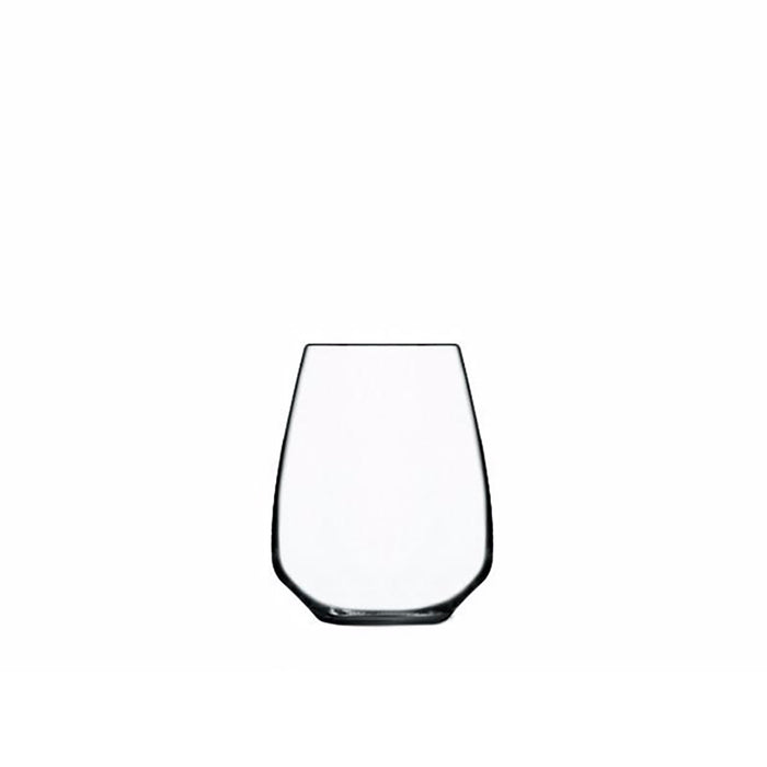 Italian Premium Riesling Stemless Wine Glasses | 14oz | Atelier | Set of 6 - Luigi Bormioli USA