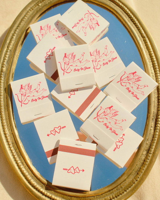 “Baby I’m Yours” cupid Matchbook