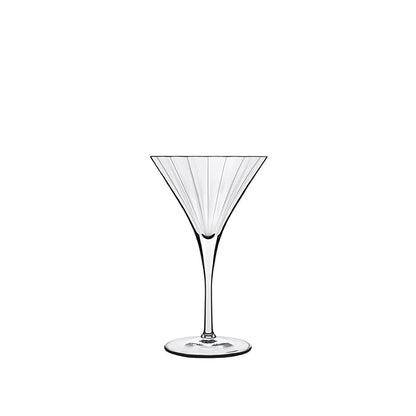 Italian Premium Retro Martini Glasses | 8.25oz | Bach | Set of 4 - Luigi Bormioli USA