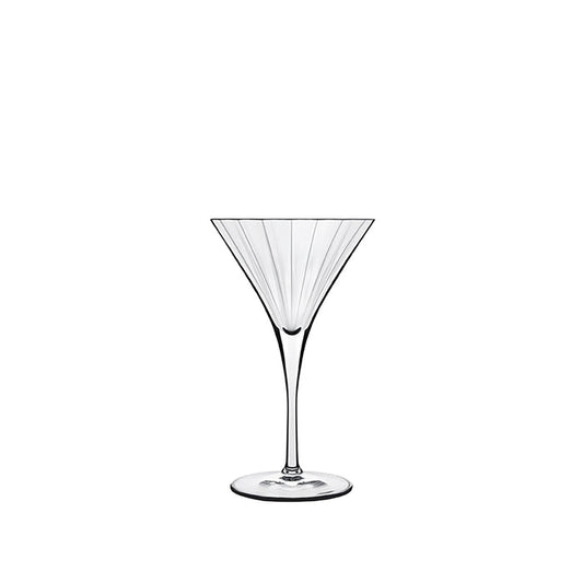 Italian Premium Retro Martini Glasses | 8.25oz | Bach | Set of 4 - Luigi Bormioli USA