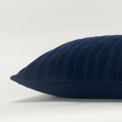 BALSLEV DEEP DARK BLUE TRANSITIONAL  MODERN INDUSTRIAL  THROW PILLOW