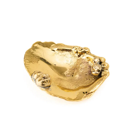 Barnacle Salt Dish, Brass