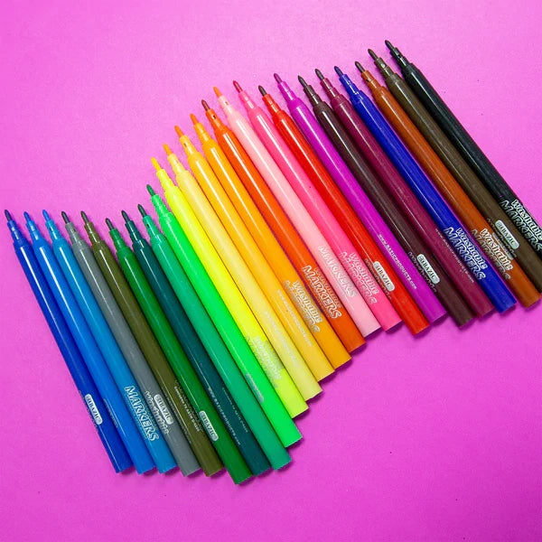 BAZIC 24 Fine Line Washable Watercolor Markers Sold in 24 Units