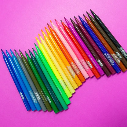 BAZIC 24 Fine Line Washable Watercolor Markers Sold in 24 Units