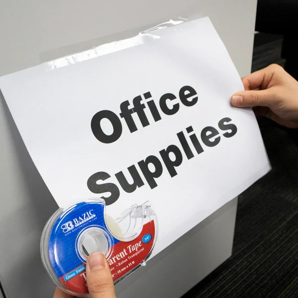 BAZIC 3/4" X 1296" Transparent Tape w/ Dispenser Sold in 24 Units