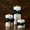 Beeswax Drip Pillar Candle, Ivory